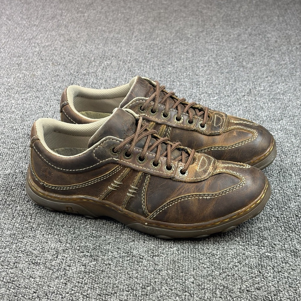 Dr Martens Doc Kurt Brown Leather Casual Driving Oxford Shoes Vtg Men's UK8/ US9